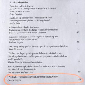 Buch-Neuerscheinung „Inklusion und Partizipation in Schule und Gesellschaft“