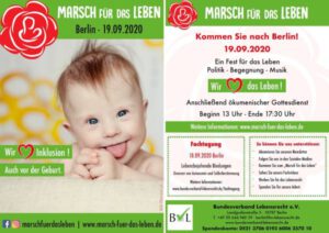 „Marsch für das Leben“ am 19.09.2020 in Berlin