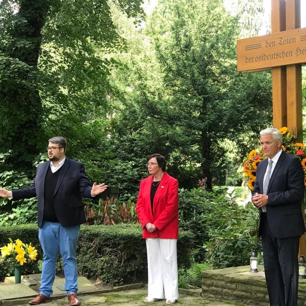 Gedenken zum 71. Jahrestag der Unterzeichnung der „Charta der Heimatvertriebenen“ am 09.08.21 in Kamen