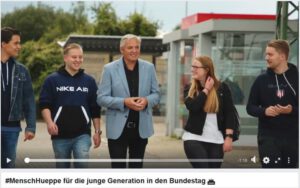 JU-Unterstützervideo #MenschHueppe für die junge Generation in den Bundestag