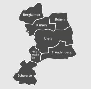 Karte Wahlkreis Unna I