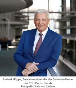 Hubert Hüppe, Bundesvorsitzender der Senioren-Union der CDU Fotografin: Stella von Saldern